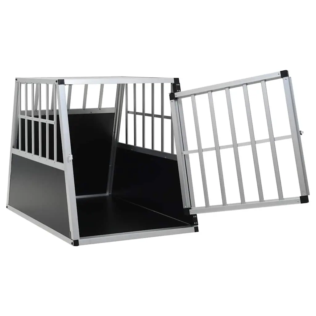 Dog Cage Portable for Car Travel Single Door 65x91x69.5 cm Lightweight Easy Access