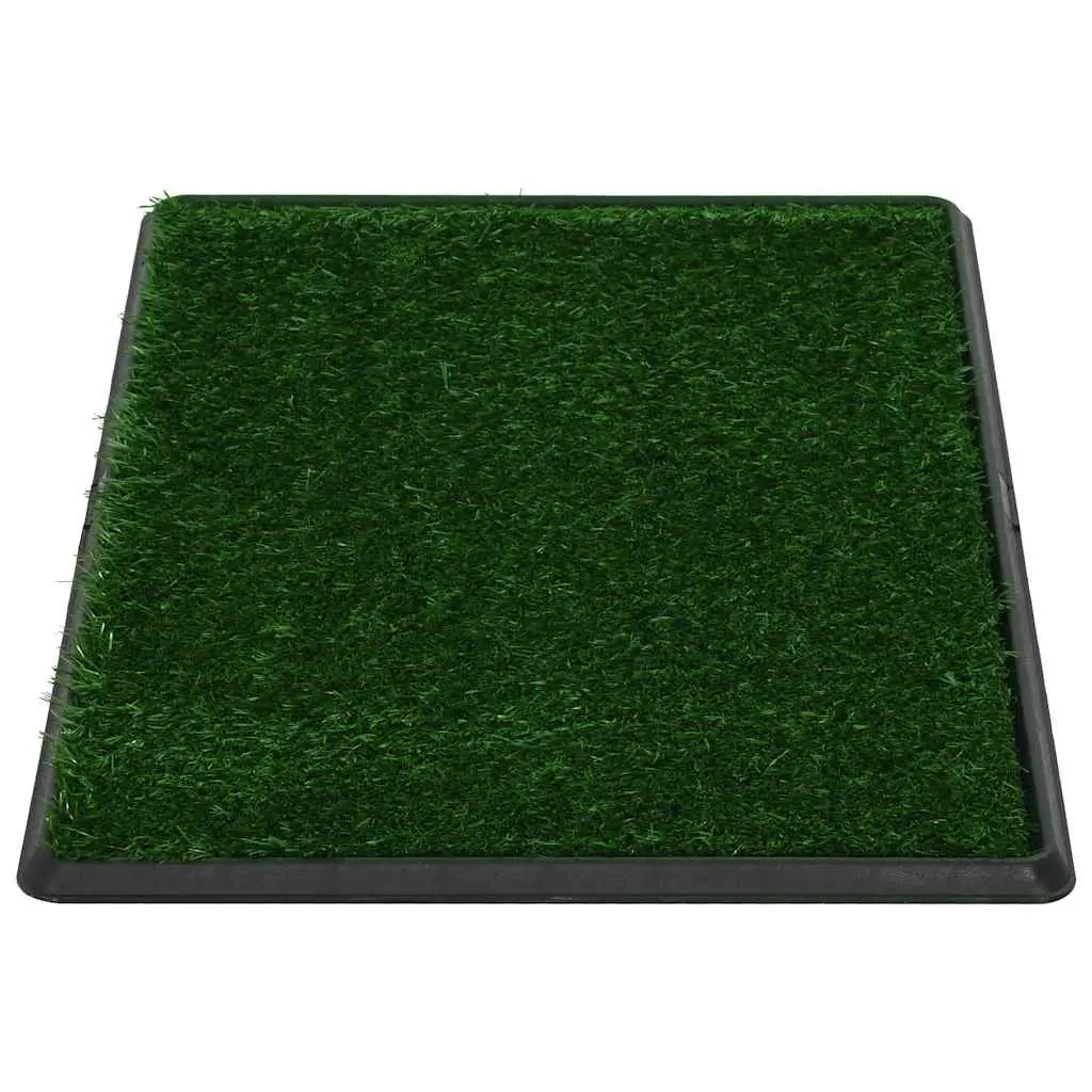 Pet Toilet Training Pad Mat with Tray Artificial Turf Grass Indoor Potty 76x51cm