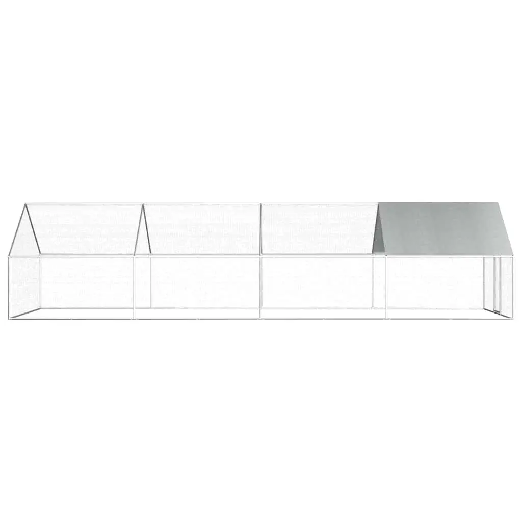 Outdoor Chicken Cage Large Enclosure Run Aviary 2.75 x 8 x 1.92 m