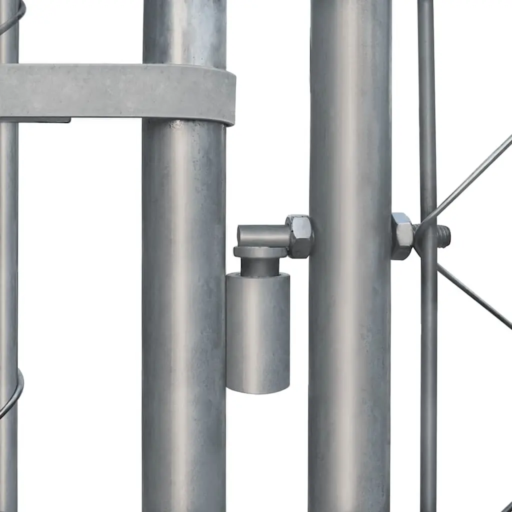 Dog Kennel Outdoor Use 2 x 2 x 1 m Galvanised Steel Playpen Enclosure Exercise Pen Run Mesh