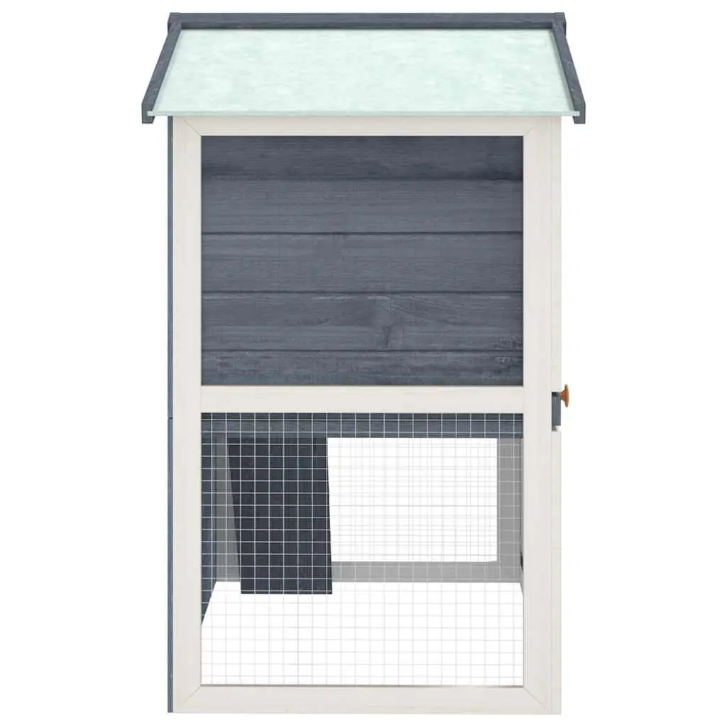 Rabbit Hutch for Small Animals 2 Layer Grey