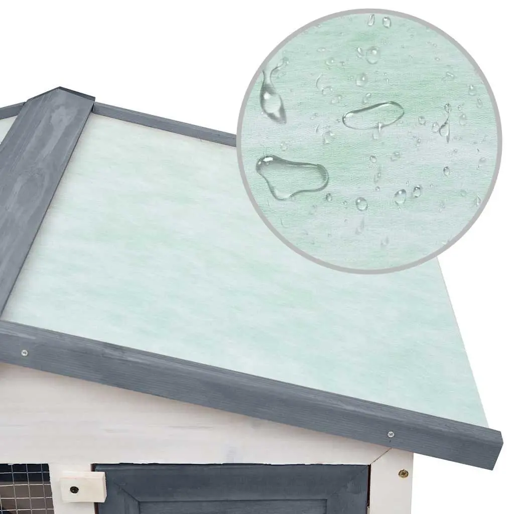 Rabbit Hutch for Small Animals 2 Layer Grey
