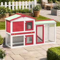 Specifications of Outdoor Rabbit Hutch - 145x45x84cm