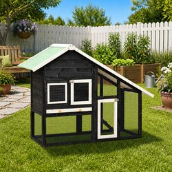 Specifications of Two Storey Rabbit Hutch with Solid Firwood