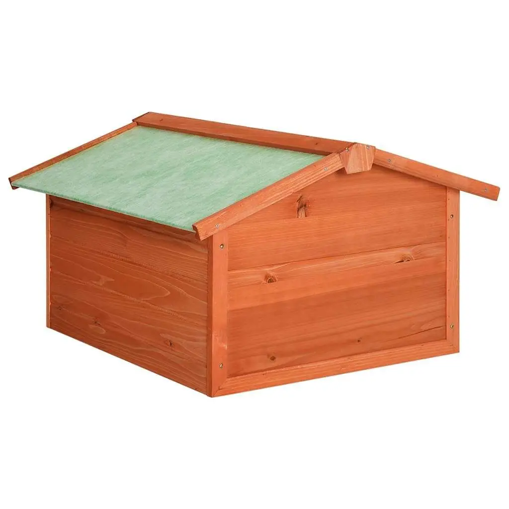 Wooden Shelter for Robotic Lawn Mower Outdoor Storage Box Size 72x87x50cm