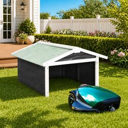 Robotic Lawn Mower Garage Specifications: 72x87x50cm, Firwood