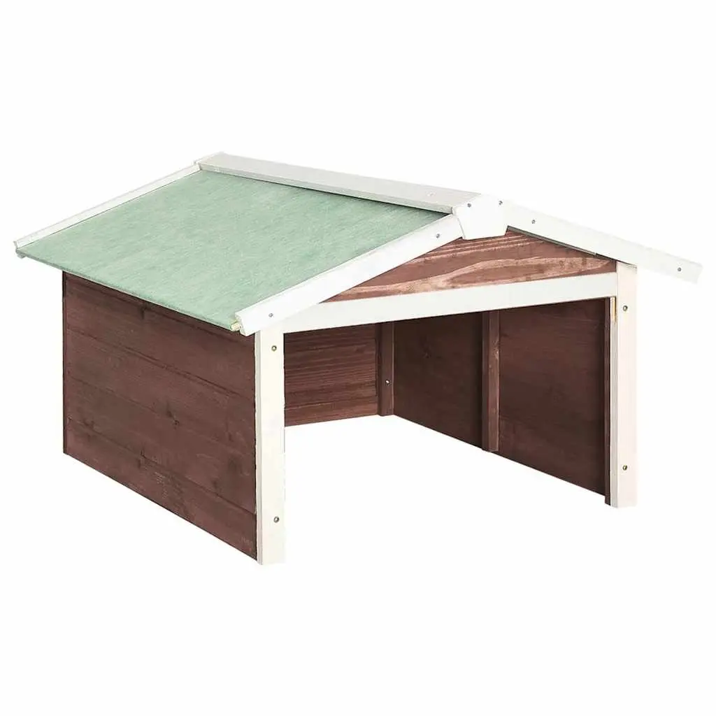 Robotic Lawn Mower Garage Outdoor Protection Wooden Shelter 72x87x50cm