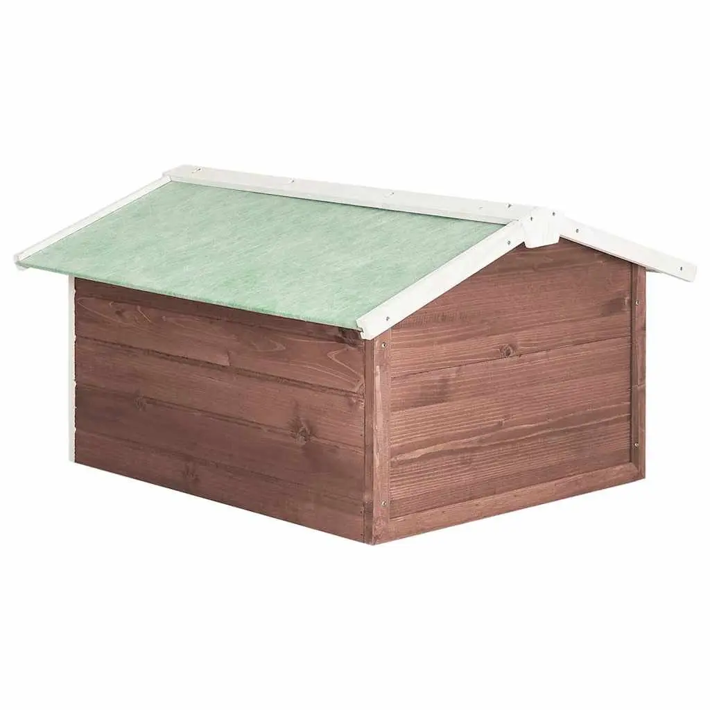 Robotic Lawn Mower Garage Outdoor Protection Wooden Shelter 72x87x50cm