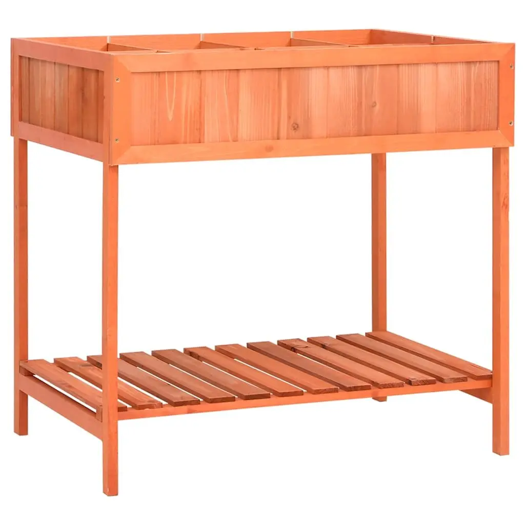Wooden Herb Planter Raised Outdoor Garden Patio Balcony 80 x 60 x 80 cm