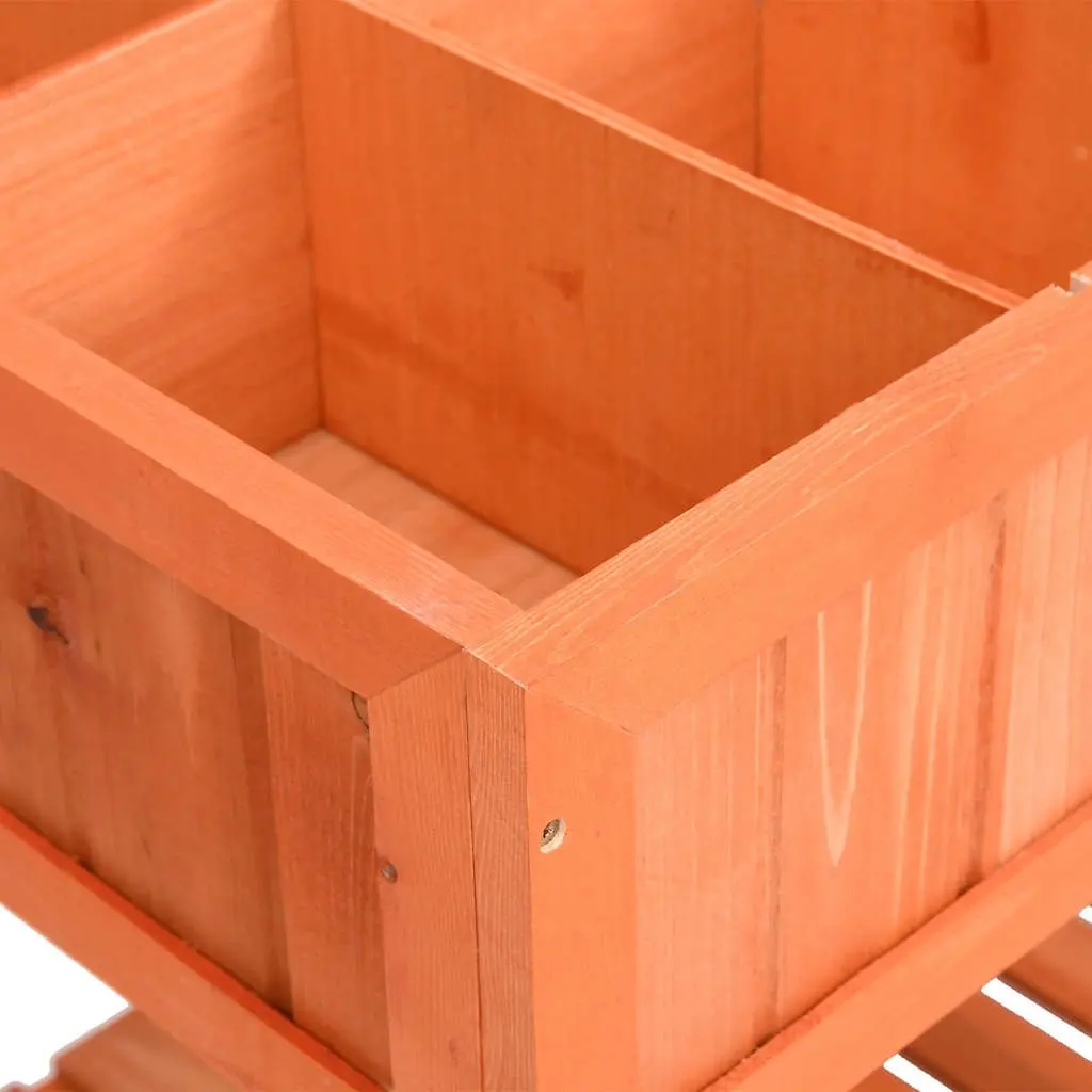 Wooden Herb Planter Raised Outdoor Garden Patio Balcony 80 x 60 x 80 cm
