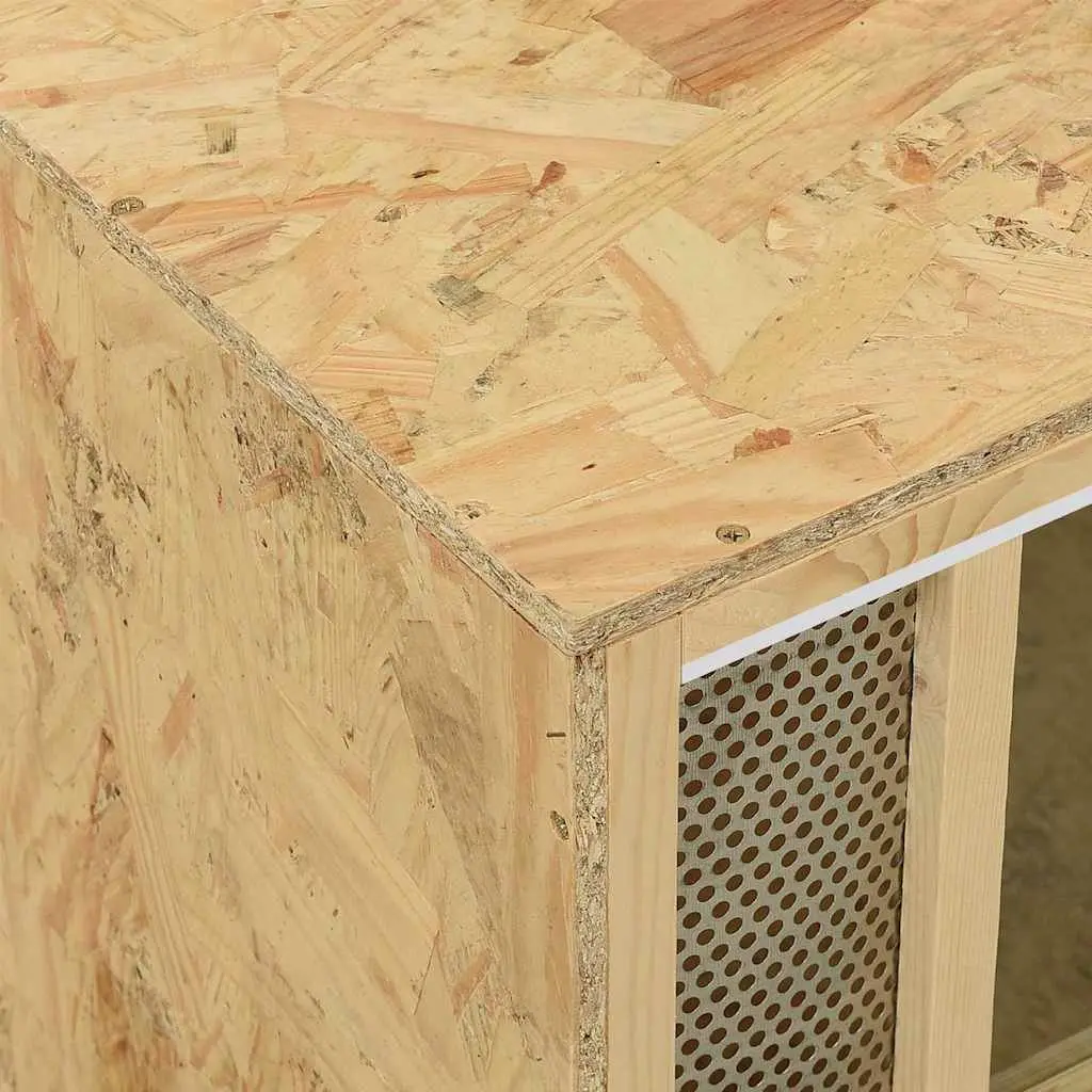 Small Animal Terrarium Habitat Engineered Wood 80x40x40cm Glass