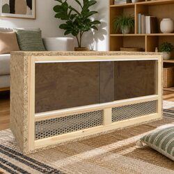 Small Animal Terrarium Reptile Habitat Engineered Wood Vivarium Glass Front