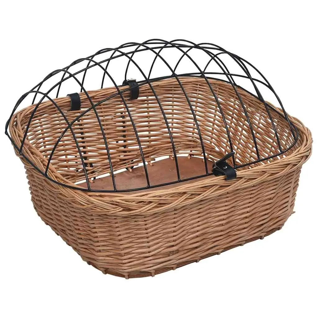 Bicycle Front Basket with Cover Outdoor Cycling Accessories 50 x 45 x 35 cm