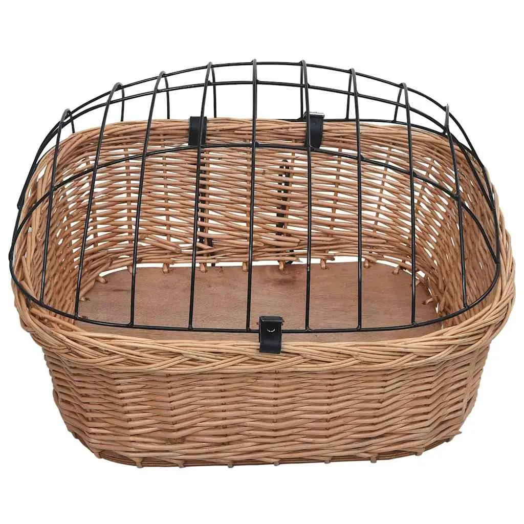 Bicycle Front Basket with Cover Outdoor Cycling Accessories 50 x 45 x 35 cm