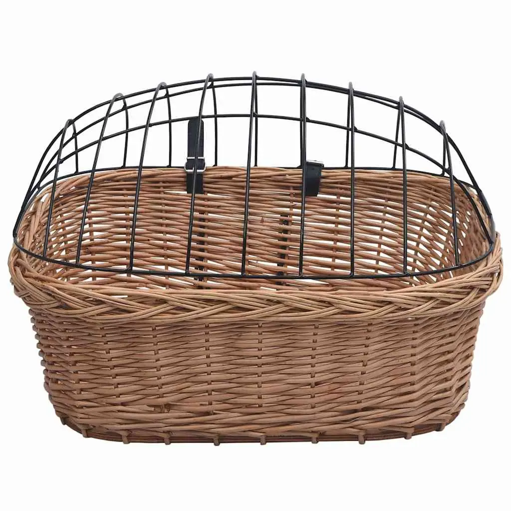 Bicycle Front Basket with Cover Outdoor Cycling Accessories 50 x 45 x 35 cm