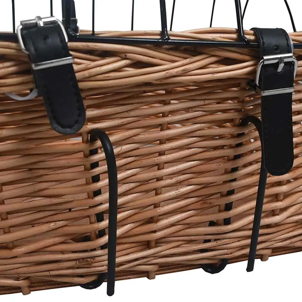 Bicycle Front Basket with Cover Outdoor Cycling Accessories 50 x 45 x 35 cm