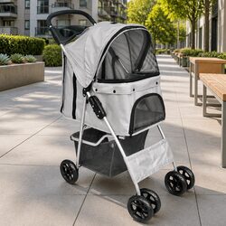 Specifications for Grey Pet Stroller Dog Cat Carrier