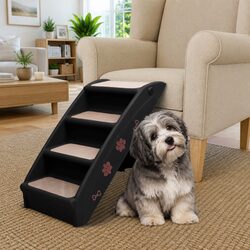Folding Pet Stairs Specifications: Sturdy & Compact