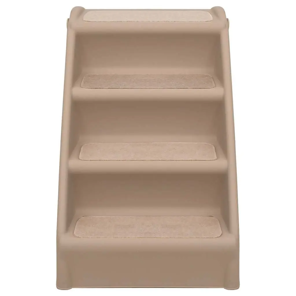 Folding Pet Stairs in Brown