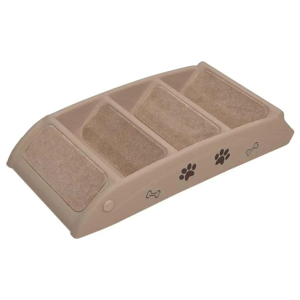 Folding Pet Stairs in Brown