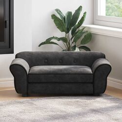 Pet Lounger Black Sofa Bed – 72x45x30 cm