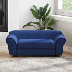 Specifications of the Blue Plush Dog Sofa Bed