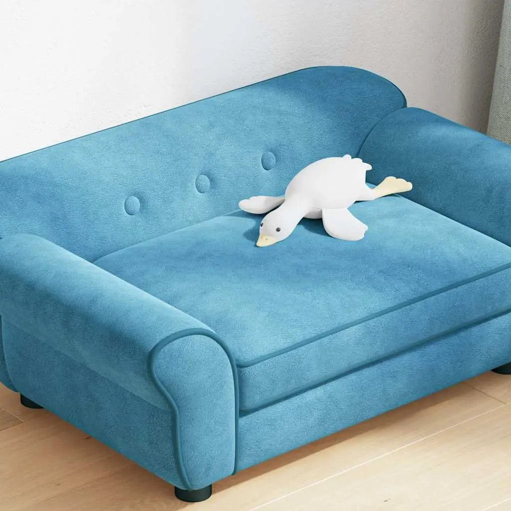 Dog Sofa Bed for Small Animals Turquoise 72 x 45 x 30 cm