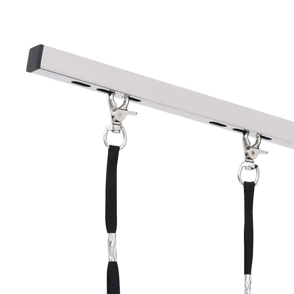 Adjustable Dog Grooming Table Foldable Pet Grooming Arm with 2 Loops and Basket