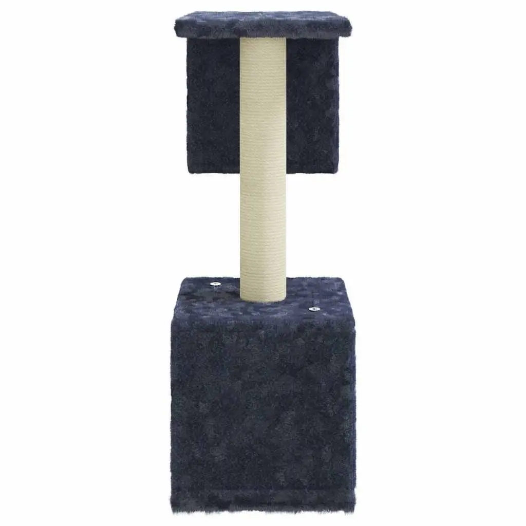 Dark Grey Cat Tree with Perches and Hideaway
