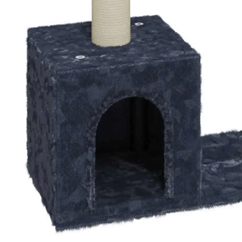 Dark Grey Cat Tree with Perches and Hideaway