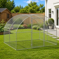 3x2x2m Chicken Coop with Galvanised Steel Frame