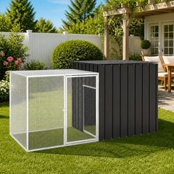 Specifications of Anthracite Chicken Cage Run House