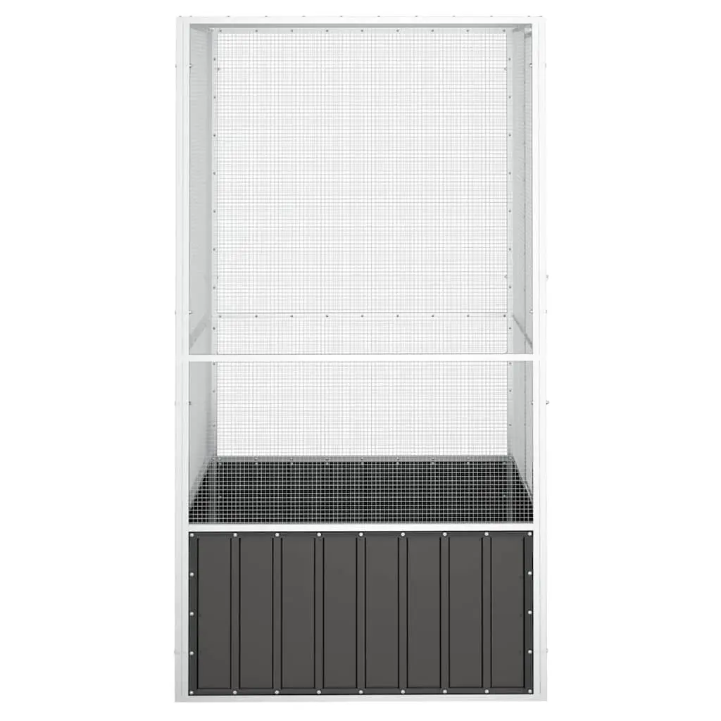 Bird Cage Anthracite Large Aviary Galvanised Steel Frame Mesh Design