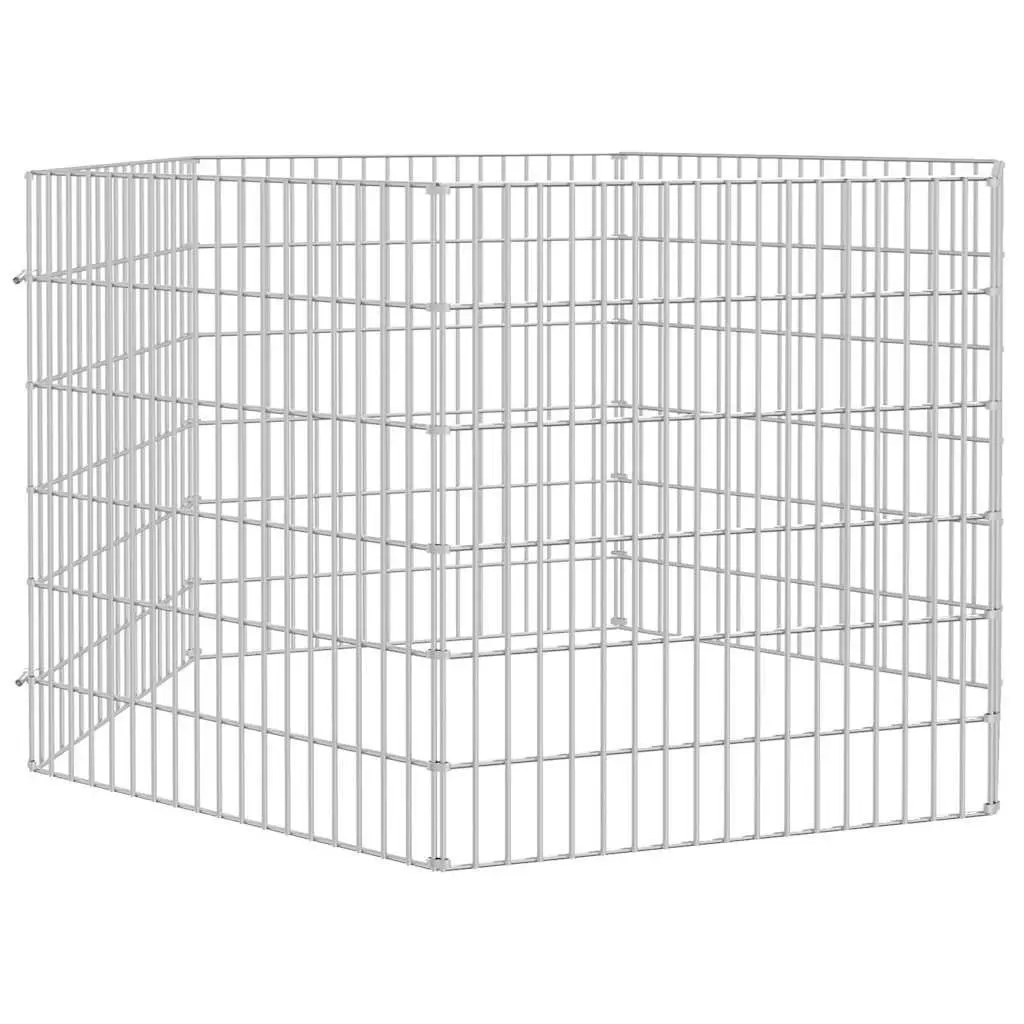 Small Animal Enclosure 6-Panel Pet Pen Play Pen for Rabbits Guinea Pigs Outdoor 54 x 60 cm Panels