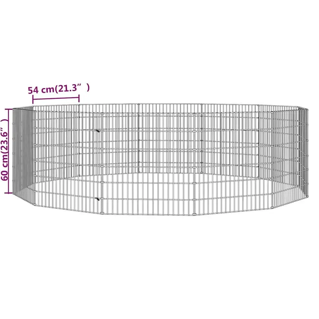Small Animal Enclosure for Pets 12 Panel Exercise Play Area
