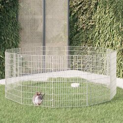12-Panel Galvanised Iron Enclosure for Small Pets