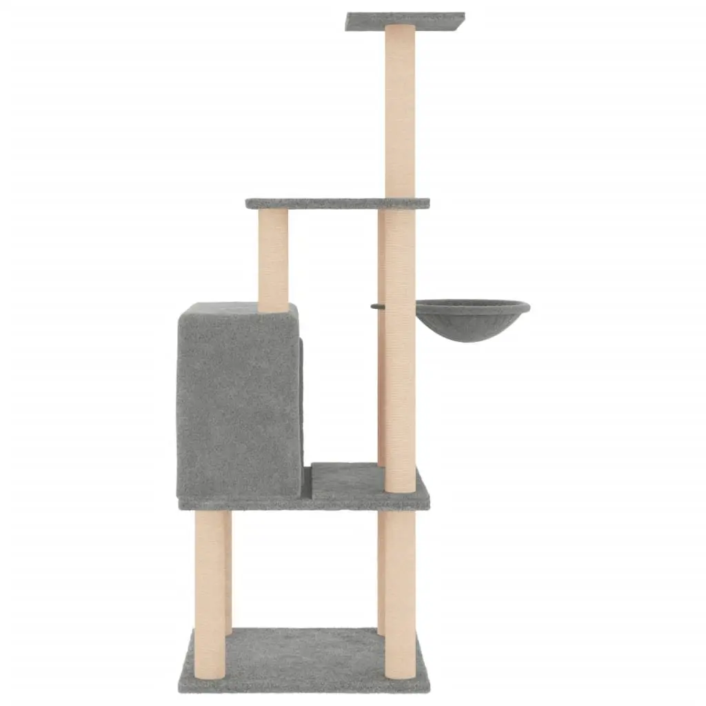 Cat Tree with Sisal Scratching Posts House Basket Platforms Multi-Level