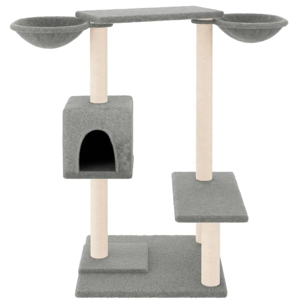 Grey Multi-Level Cat Tree 82cm