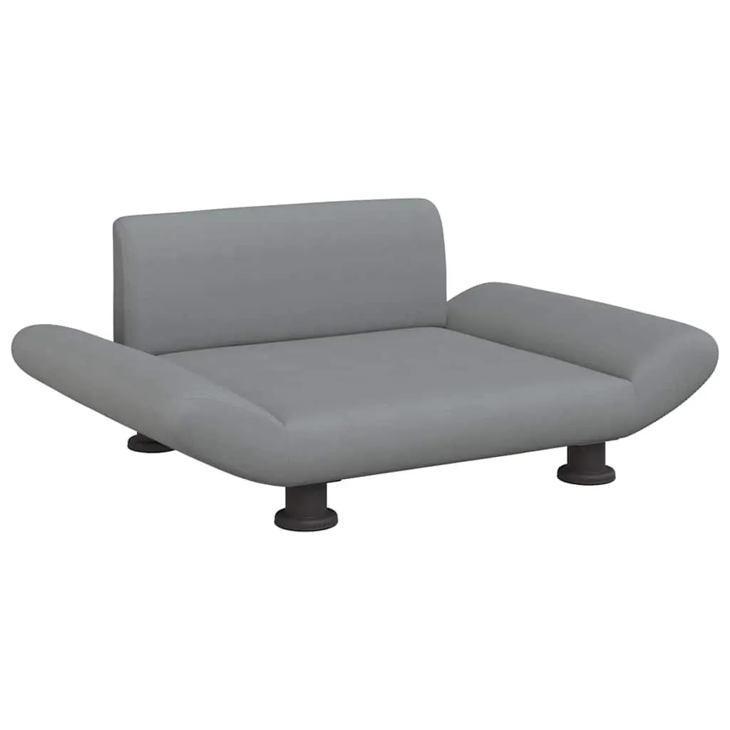 Dog Bed Indoor Grey Fabric Sofa Couch Lounger 70 x 45 x 28 cm