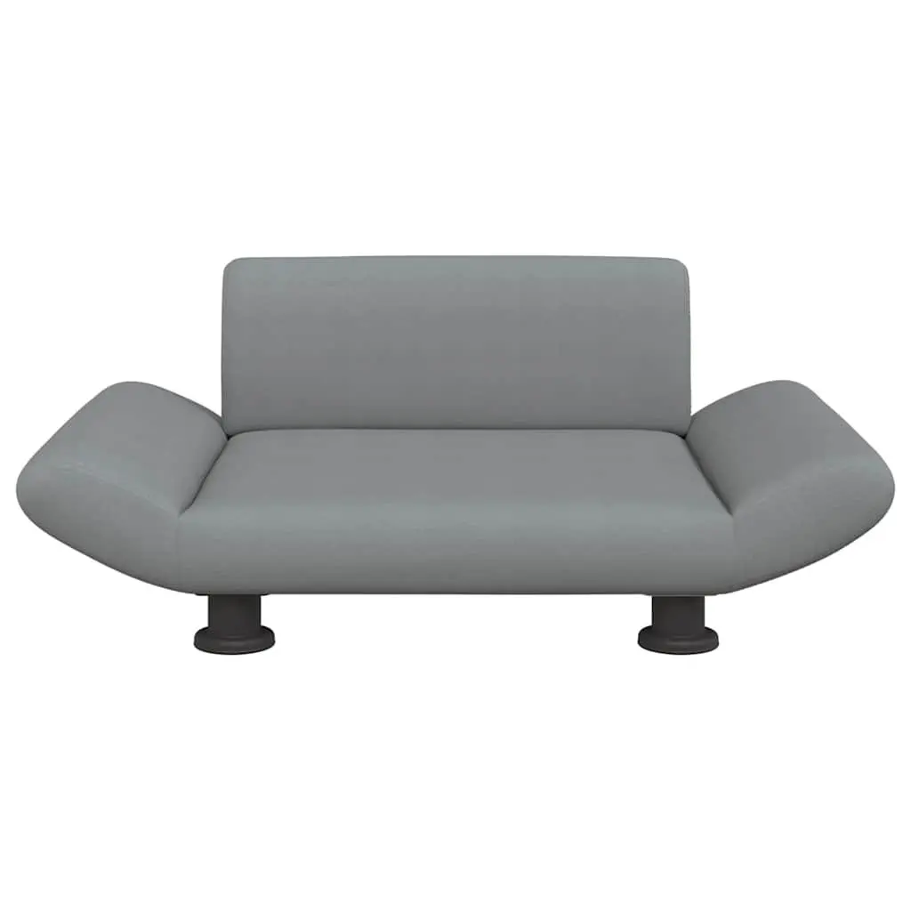 Dog Bed Indoor Grey Fabric Sofa Couch Lounger 70 x 45 x 28 cm