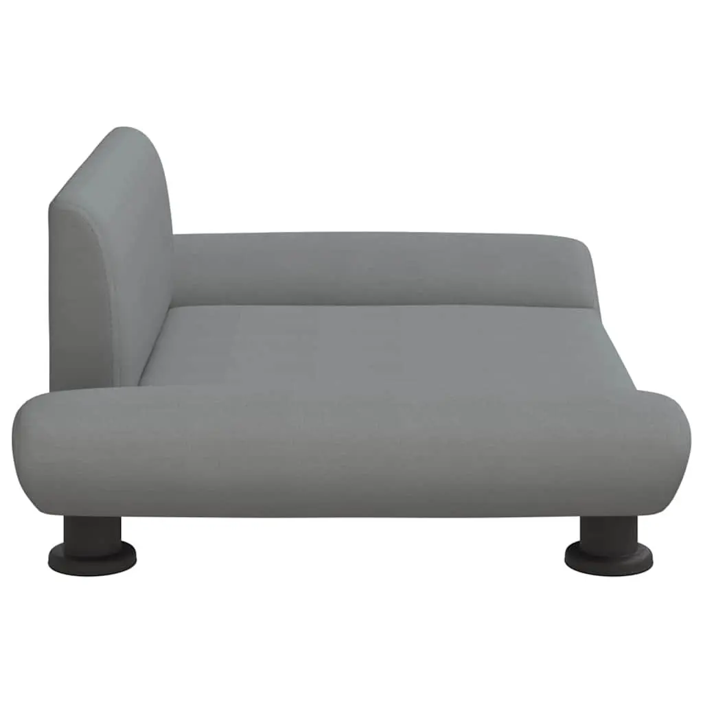 Dog Bed Indoor Grey Fabric Sofa Couch Lounger 70 x 45 x 28 cm