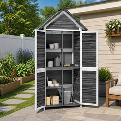 Garden Tool Shed Dimensions: 89 x 52.5 x 175 cm, Solid Pine