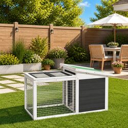 Rabbit Hutch with Dimensions 100.5 x 54 x 55 cm