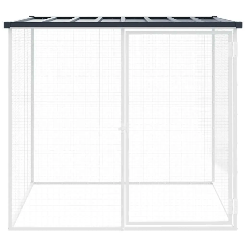Chicken Cage with Roof 103x98x90cm Galvanised Steel Coop Hen House Run Pen