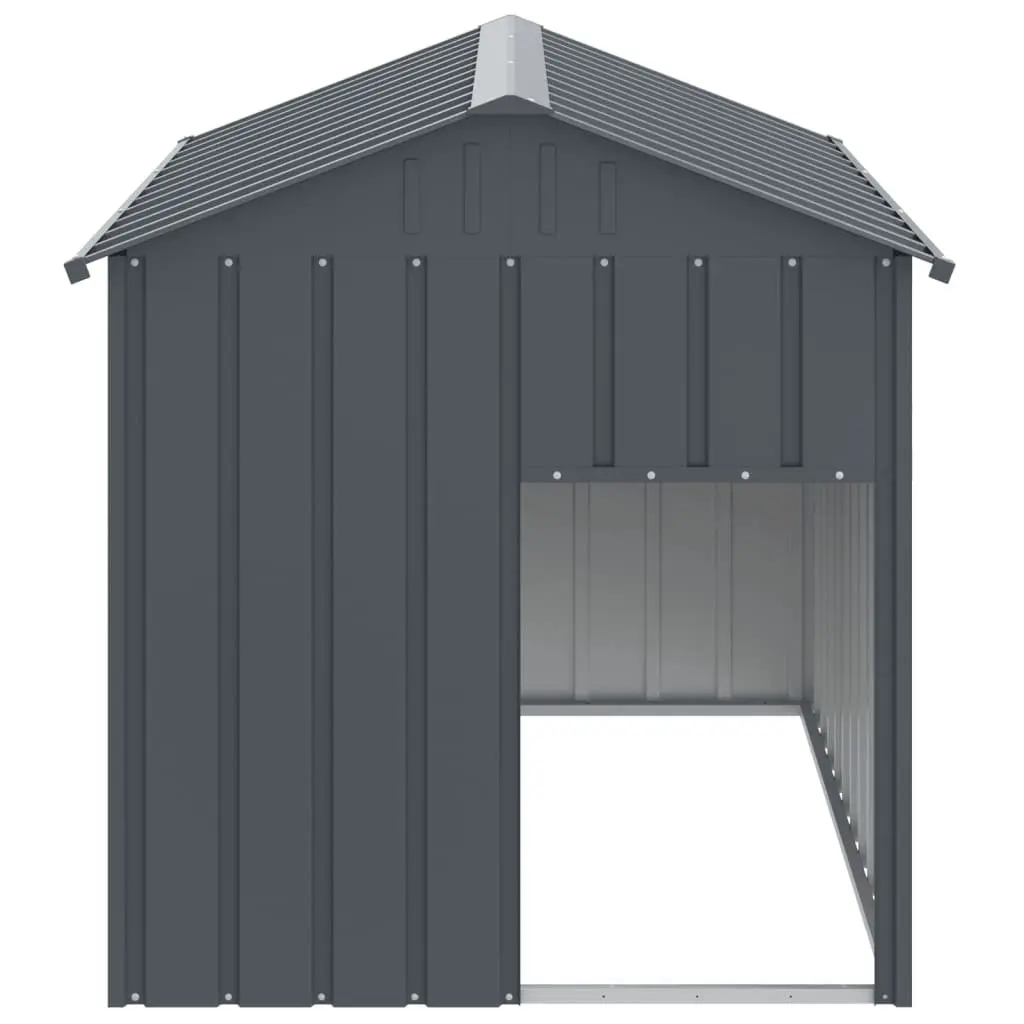 Dog House Outdoor Anthracite Galvanised Steel 117 x 153 x 123 cm