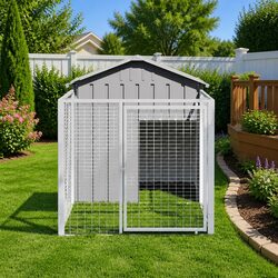 Specifications of the Outdoor Dog House with Extended Run 117x201x123cm