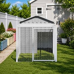 Chicken Cage with Run: Dimensions 117 x 201 x 123 cm