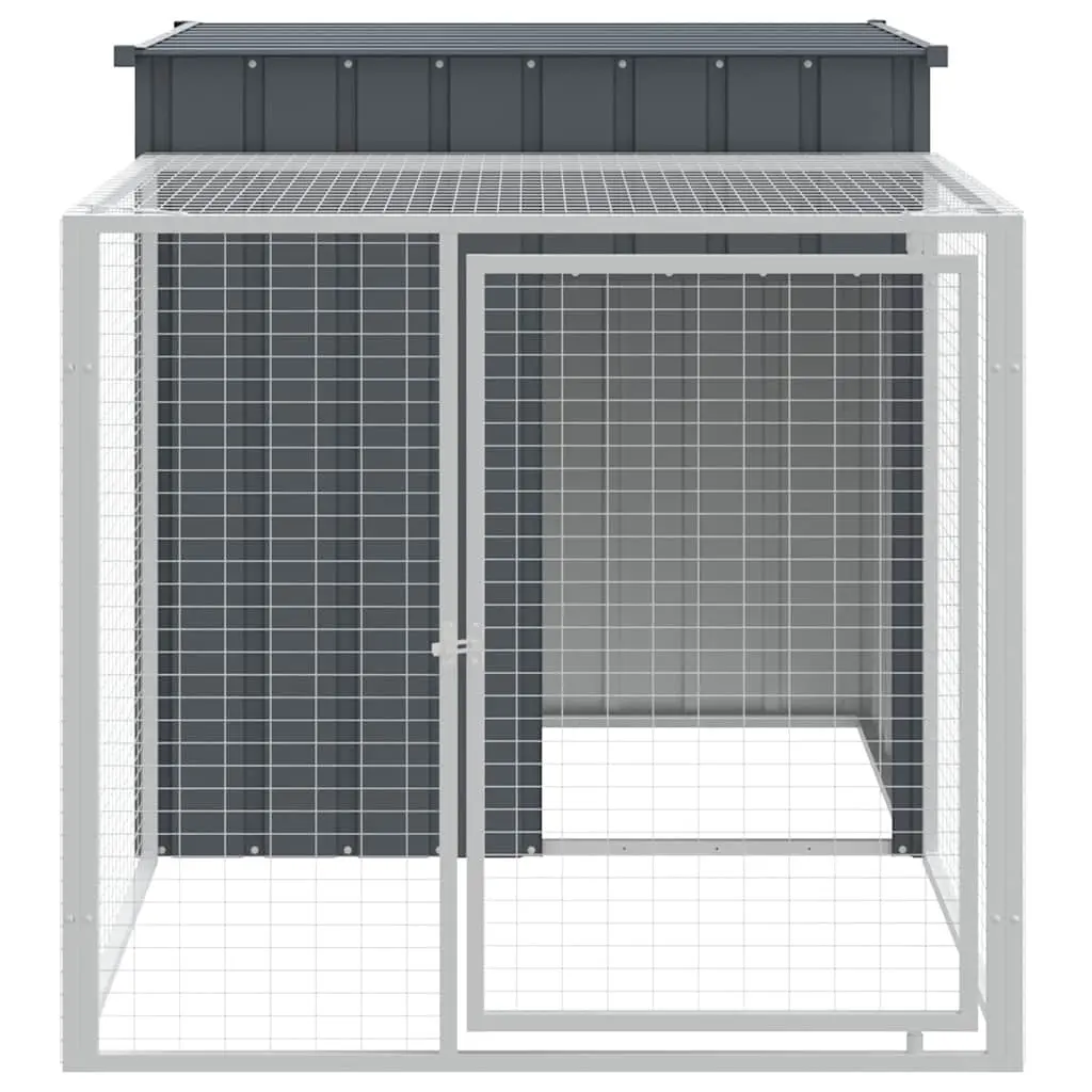 Chicken Cage with Run for Small Animals 110x201x110cm