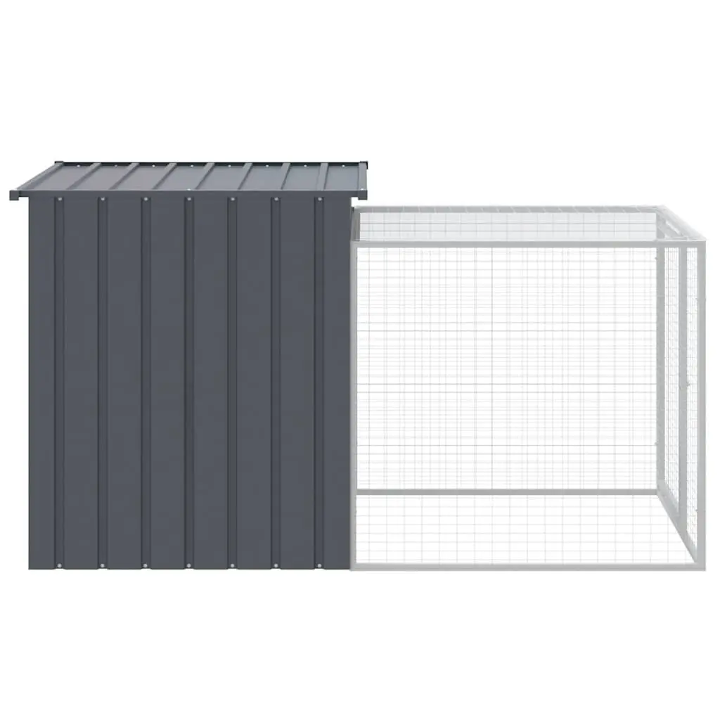 Chicken Cage with Run for Small Animals 110x201x110cm
