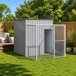 Specifications of Chicken Cage with Run - Light Grey 165x251x181cm